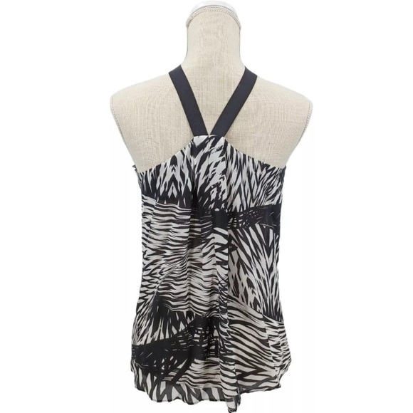 NWOT Ramy Brook 100% Silk Abstract Print Halter Tank Top SIze SP - Picture 4 of 10